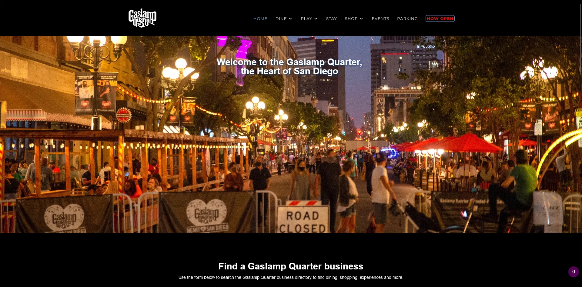 Screenshot of Gaslamp.org's old website