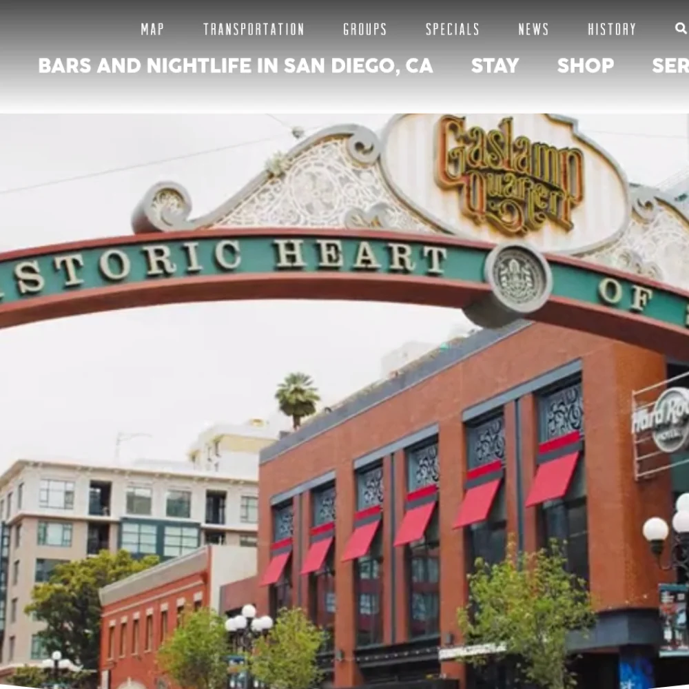 Screenshot of gaslamp.org website