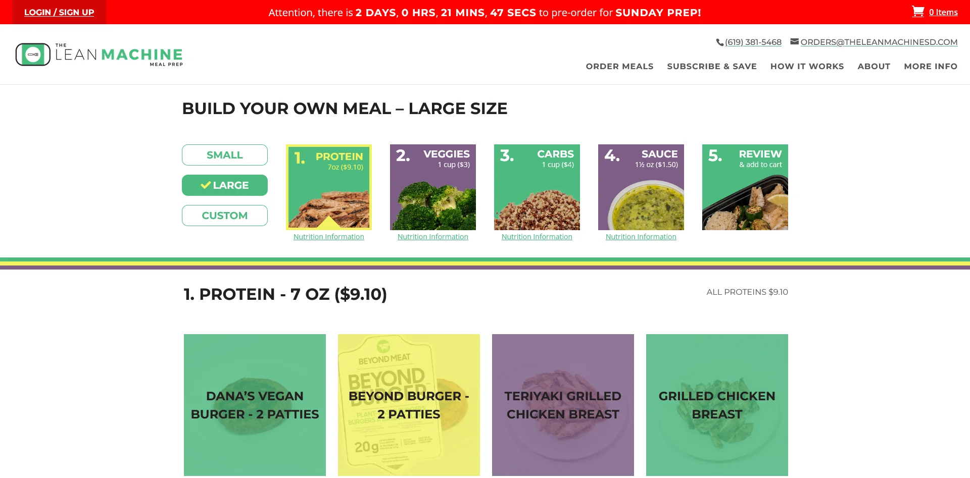Screenshot of The Lean Machine's website